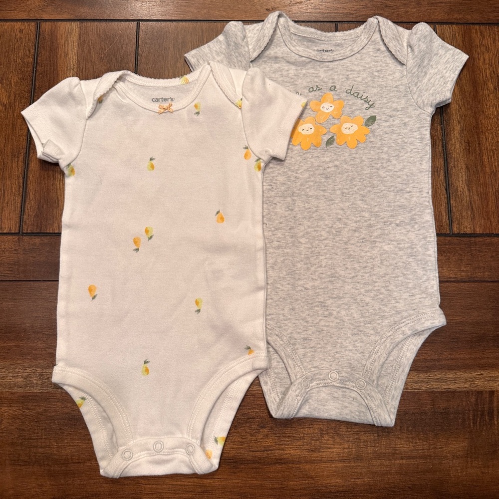NWOT! Carter’s Spring onesies sz 9M